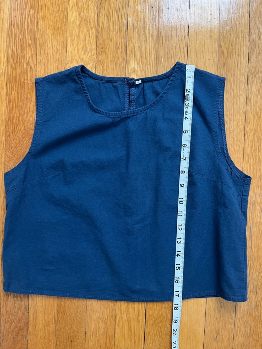 100% Cotton Lightweight Summer Sleeveless Crop Top Blouse Tank Top Size Small - Picture 10 of 10